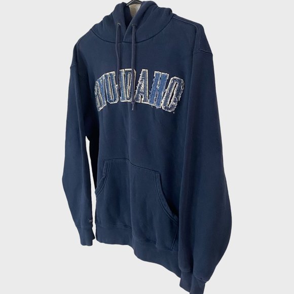 JanSport BYU-Idaho University Hoodie Women's Medium Blue Long Sleeve Sweatshirt - Picture 2 of 15